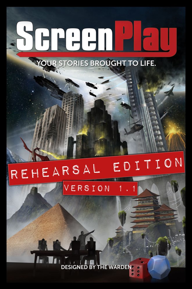 The cover for ScreenPlay: The Rehearsal Edition, by Jeff Brown. 